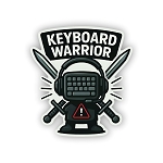 Keyboard Warrior Sticker (Peel N' Stick)